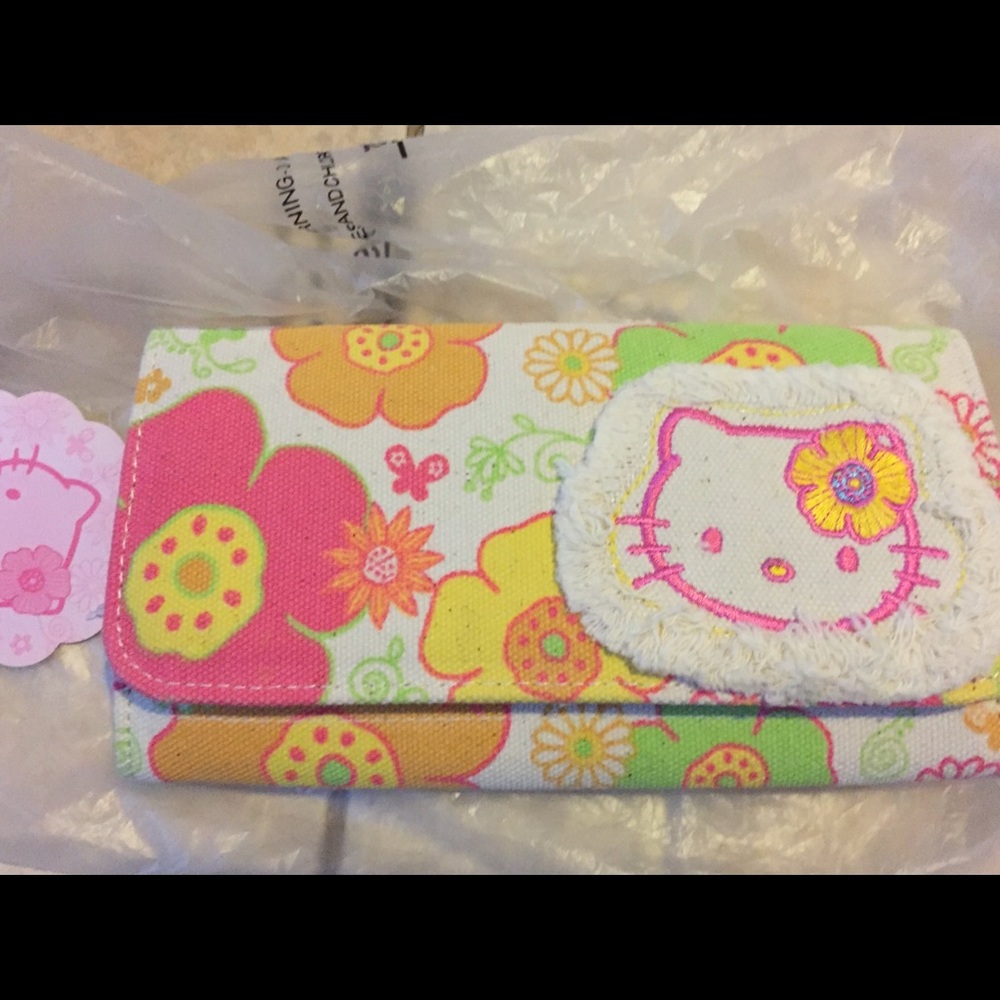 NWT Hello Kitty canvas wallet bag sold separately